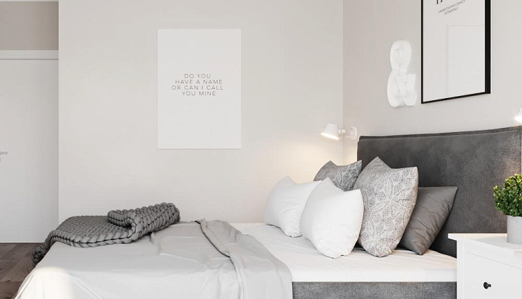 Спальня по проекту @designstudio09. ЖК Прилесный  